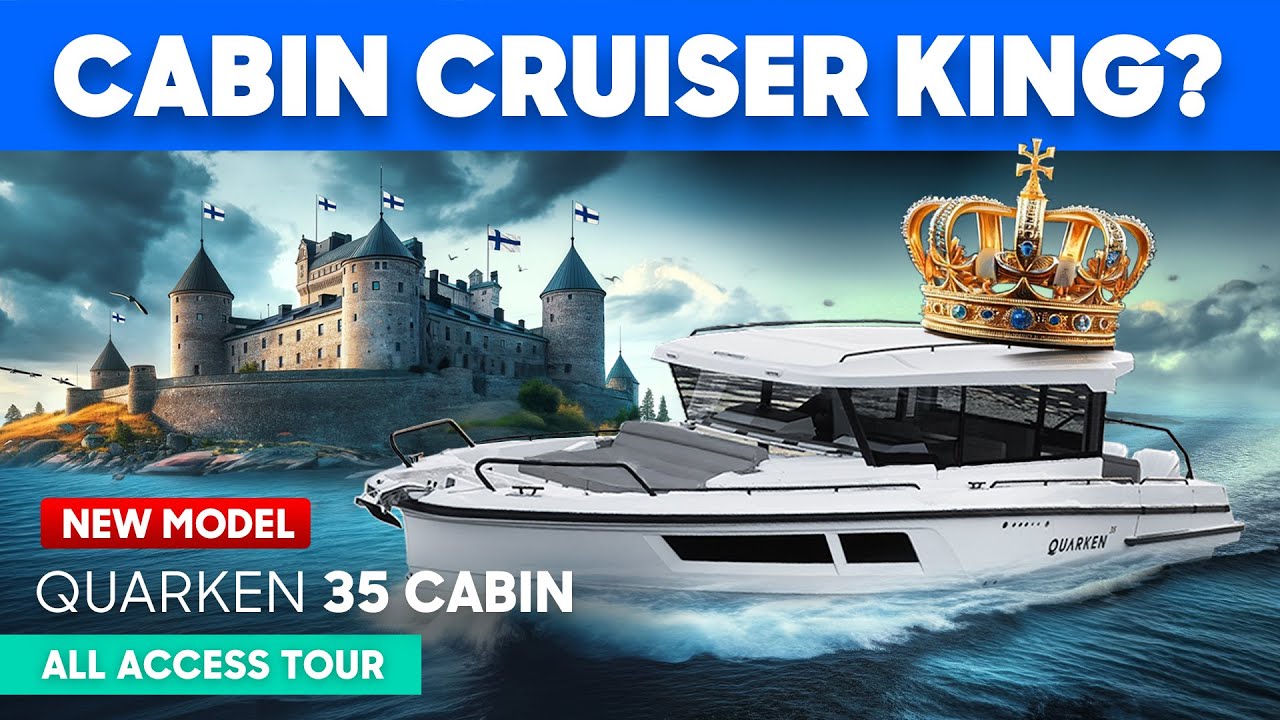 The Best Cabin Cruiser On The Market? Quarken 35 Cabin Tour Quarken