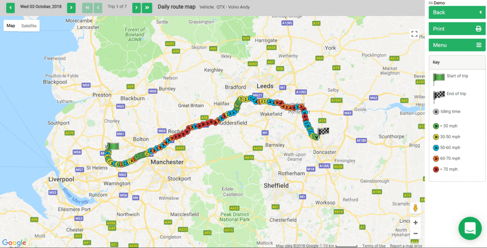 Vehicle Tracking Maps Live GPS Fleet Tracking UK