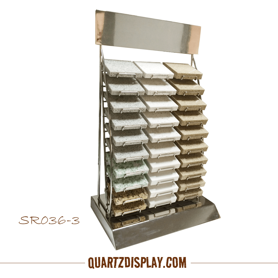 SR0363 Worktop Display Rack for Quartz StoneStone Tabletop Display Stand