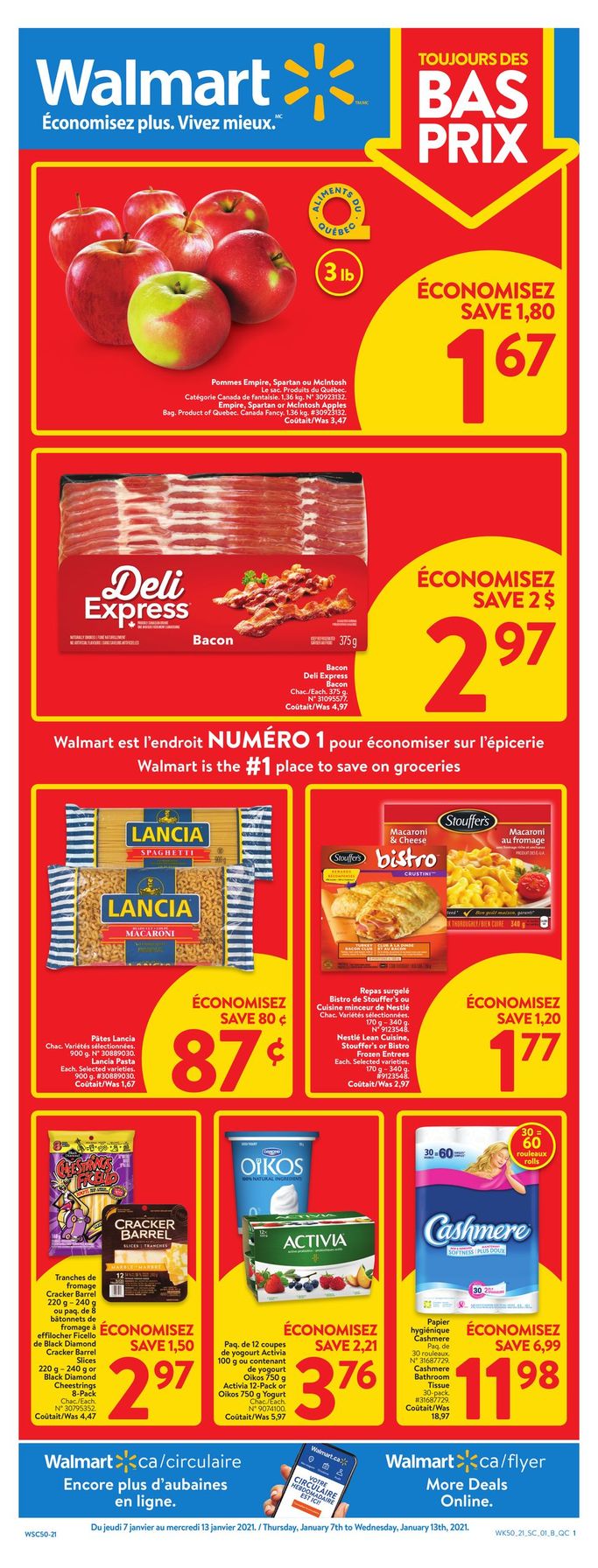 Circulaire Walmart 7 Janvier 13 Janvier 2021