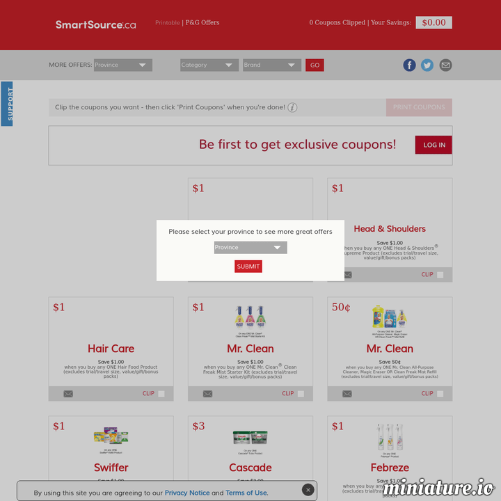 Profitez de plus de 150 de coupons rabais à imprimer (Pampers, Vileda