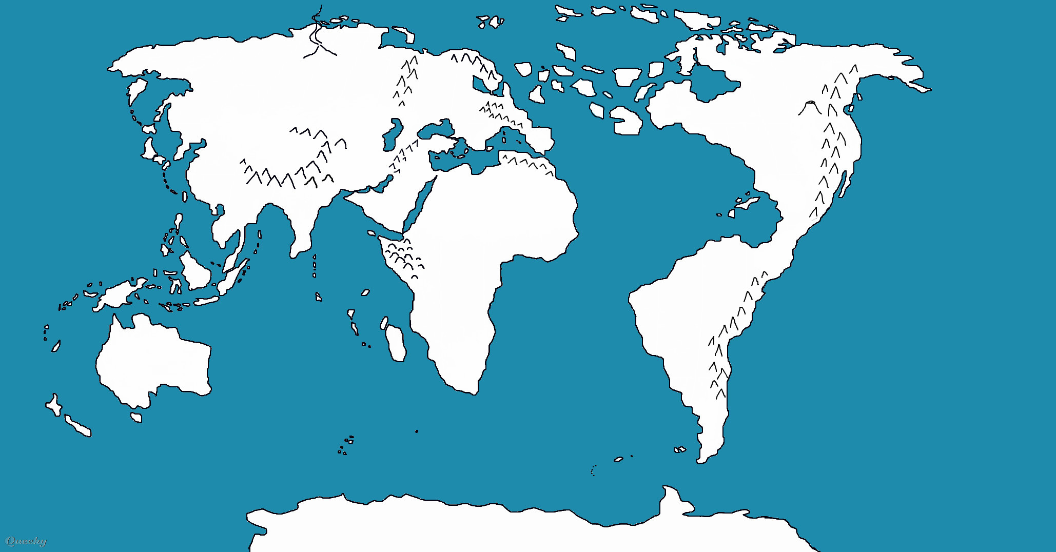 Adding Country Borders To Fictional World Map Fantasy map basic ← a fantasy Speedpaint drawing by Kaylin Queeky