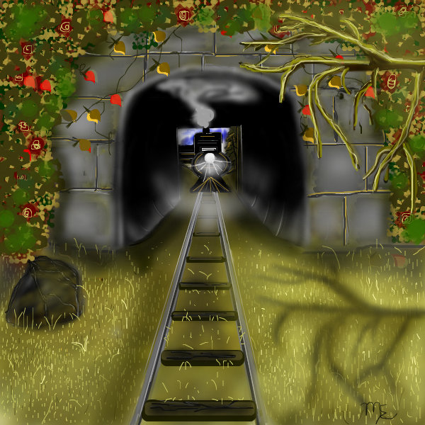 Tunnel ← a landscape Speedpaint drawing by Marilens Queeky draw & paint
