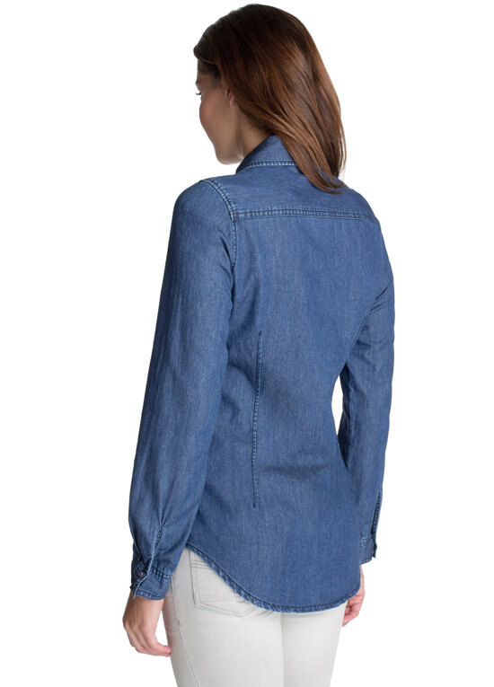 Blue Denim Maternity Shirt by Esprit