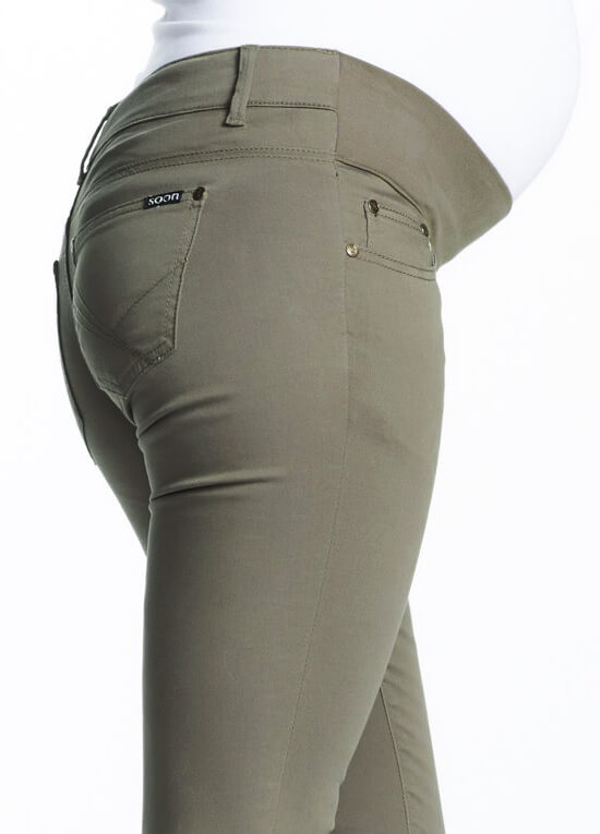 Khaki Maternity Skinny Jeans by Soon Maternity