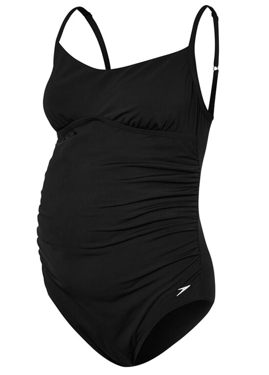 Black One Piece Maternity Swimsuit by Speedo