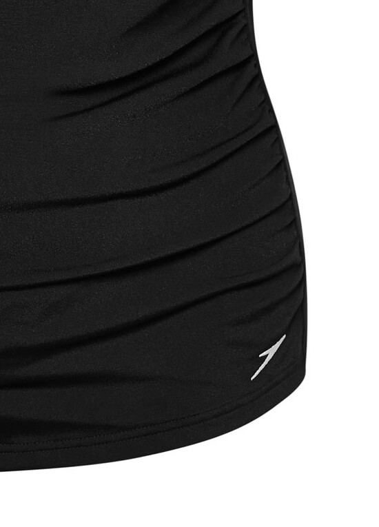 Black Ruched Maternity Tankini Top by Speedo