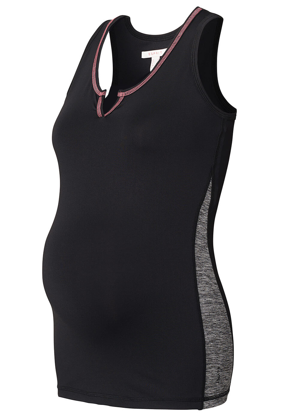 Maternity Active Sports Tank Top in Black by Esprit