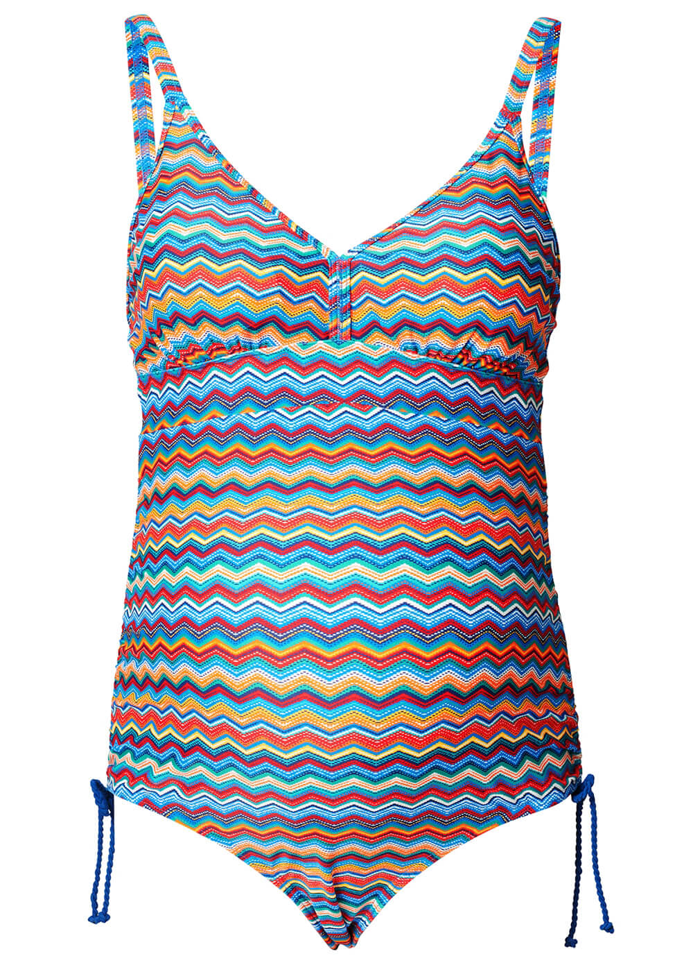 Blue Multi Striped One Piece Maternity Swimsuit by Esprit