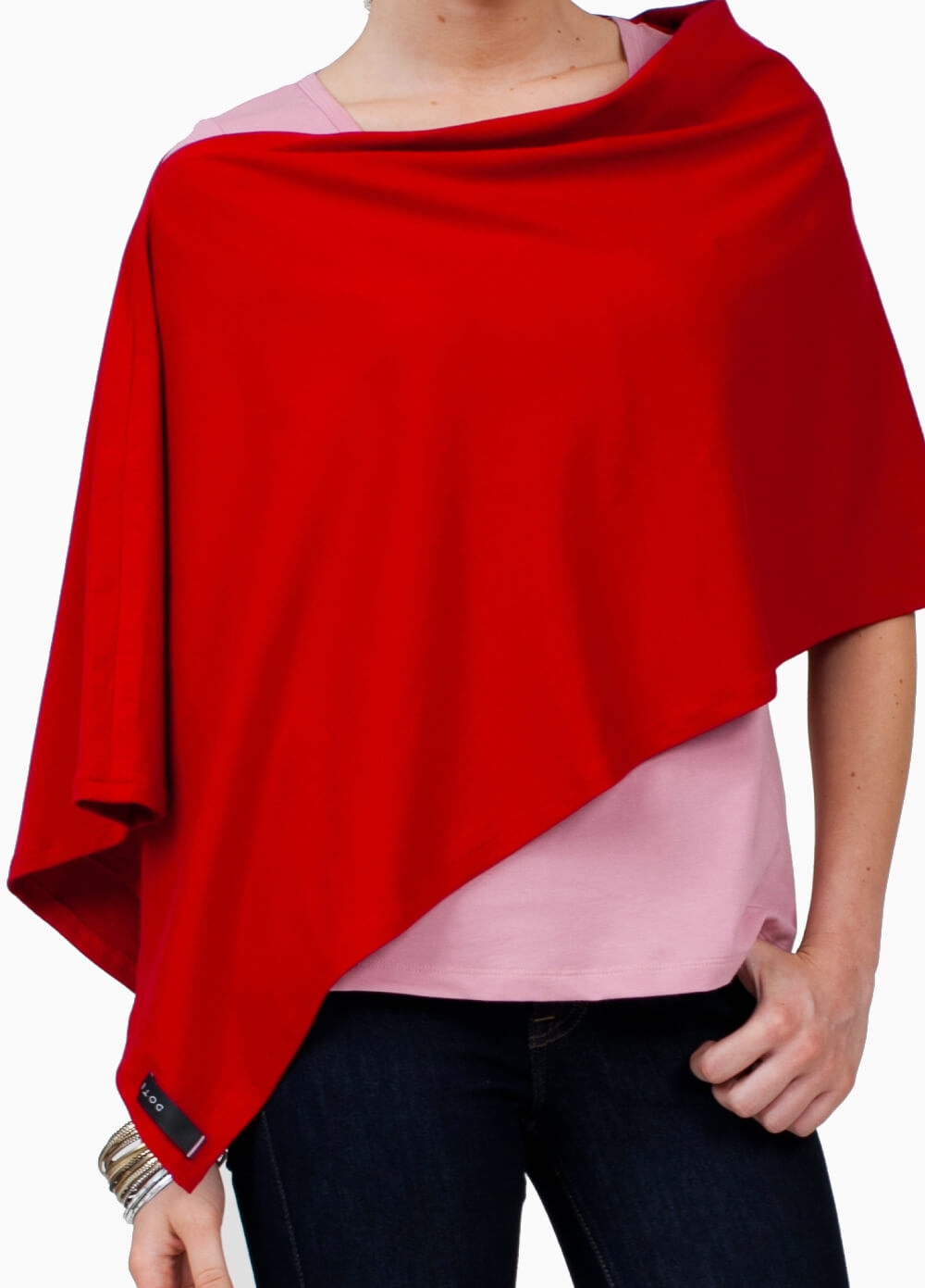 Compact Nursing Shawl in Red by Dote Nursingwear