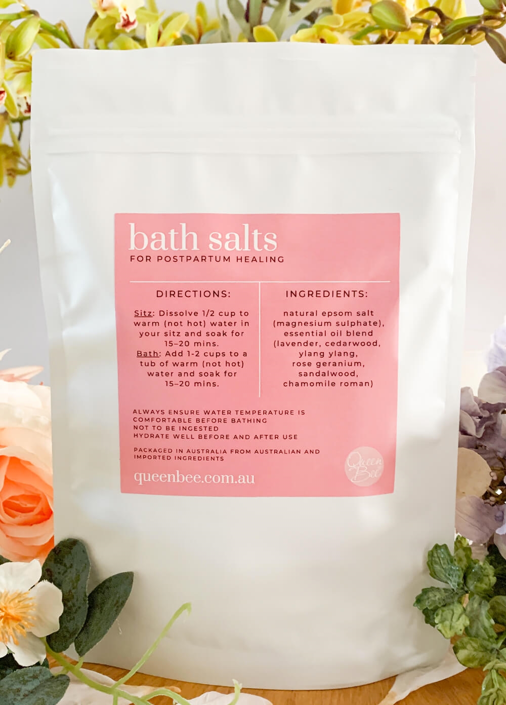 Sitz Bath Salts Postpartum Care Queen Bee