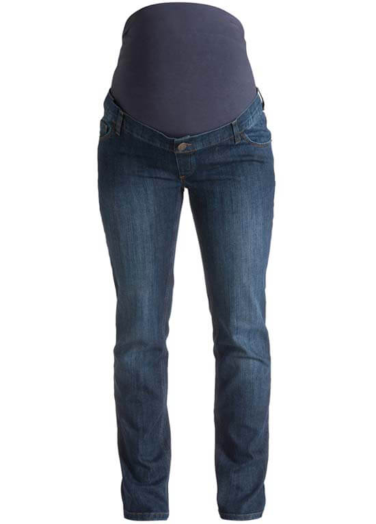 Dark Wash Full Panel Boyfriend Maternity Jeans by Esprit