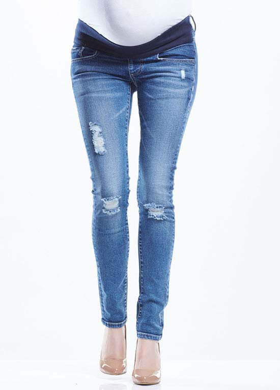 Blaze Distressed Maternity Skinny Jeans by Soon Maternity