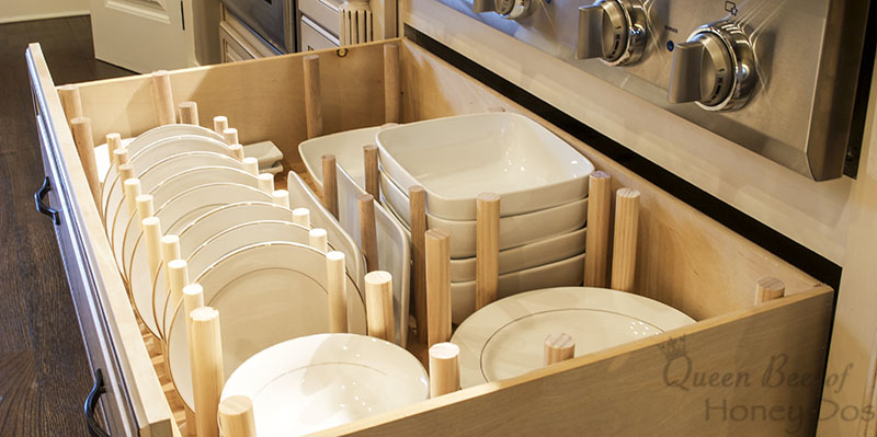 How To Dish Drawer Organizer • Queen Bee of Honey Dos
