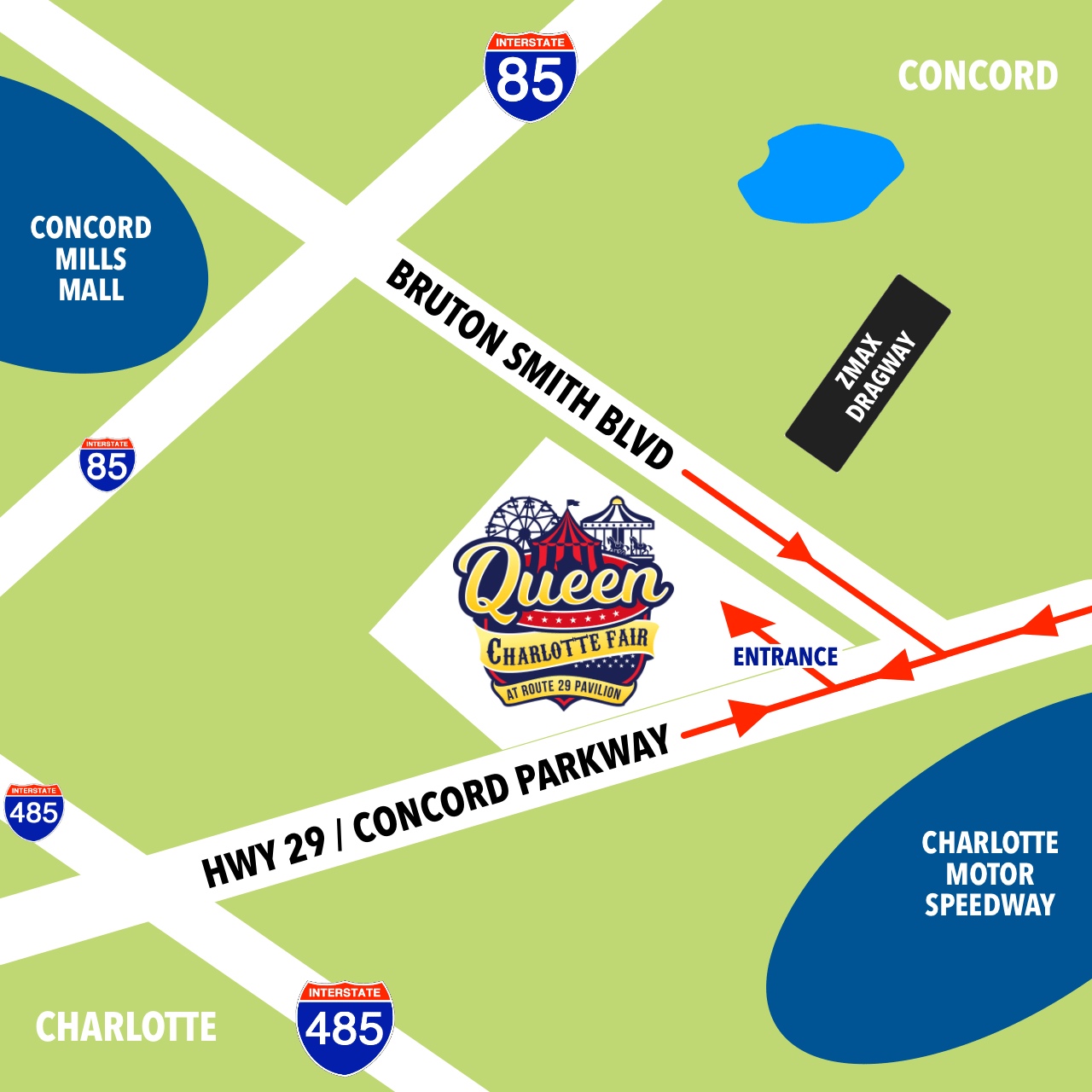 Directions Charlotte's Favorite Family Fair