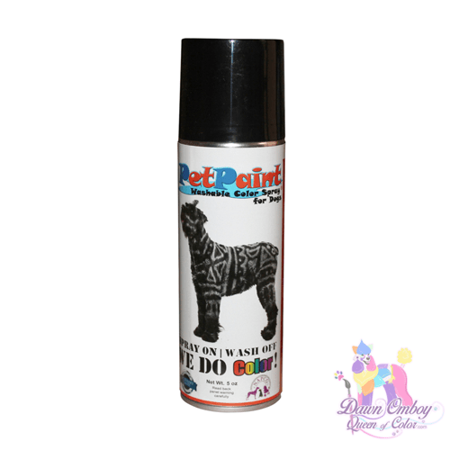 Queen of ColorPetPaint Colored Pet Hair Spray Whippet White Queen