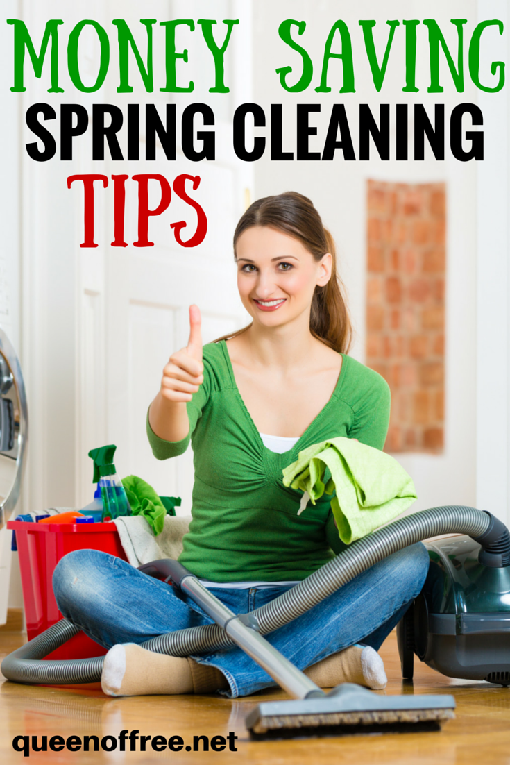 Money Saving Spring Cleaning Tips Queen of Free
