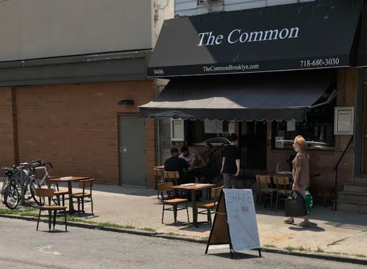 The Common Great Restaurant in Bay Ridge with Outdoor Seating July 2020