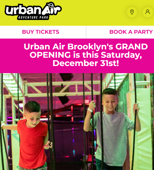 Trampoline Park Opens in Brooklyn on Saturday, December 31, 2022