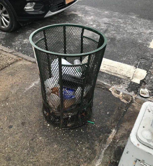 Smaller Garbage Cans on Street Corners