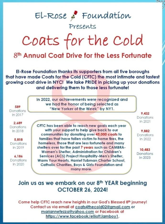Bay Ridge Donate Your Coats to Coats for the Cold 2024