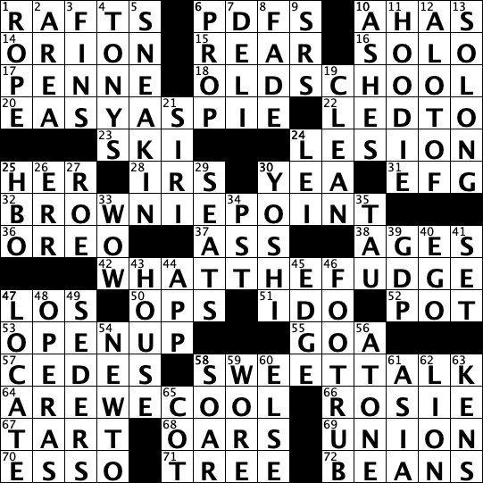 Smart Cookie crossword solution The Queen's Journal