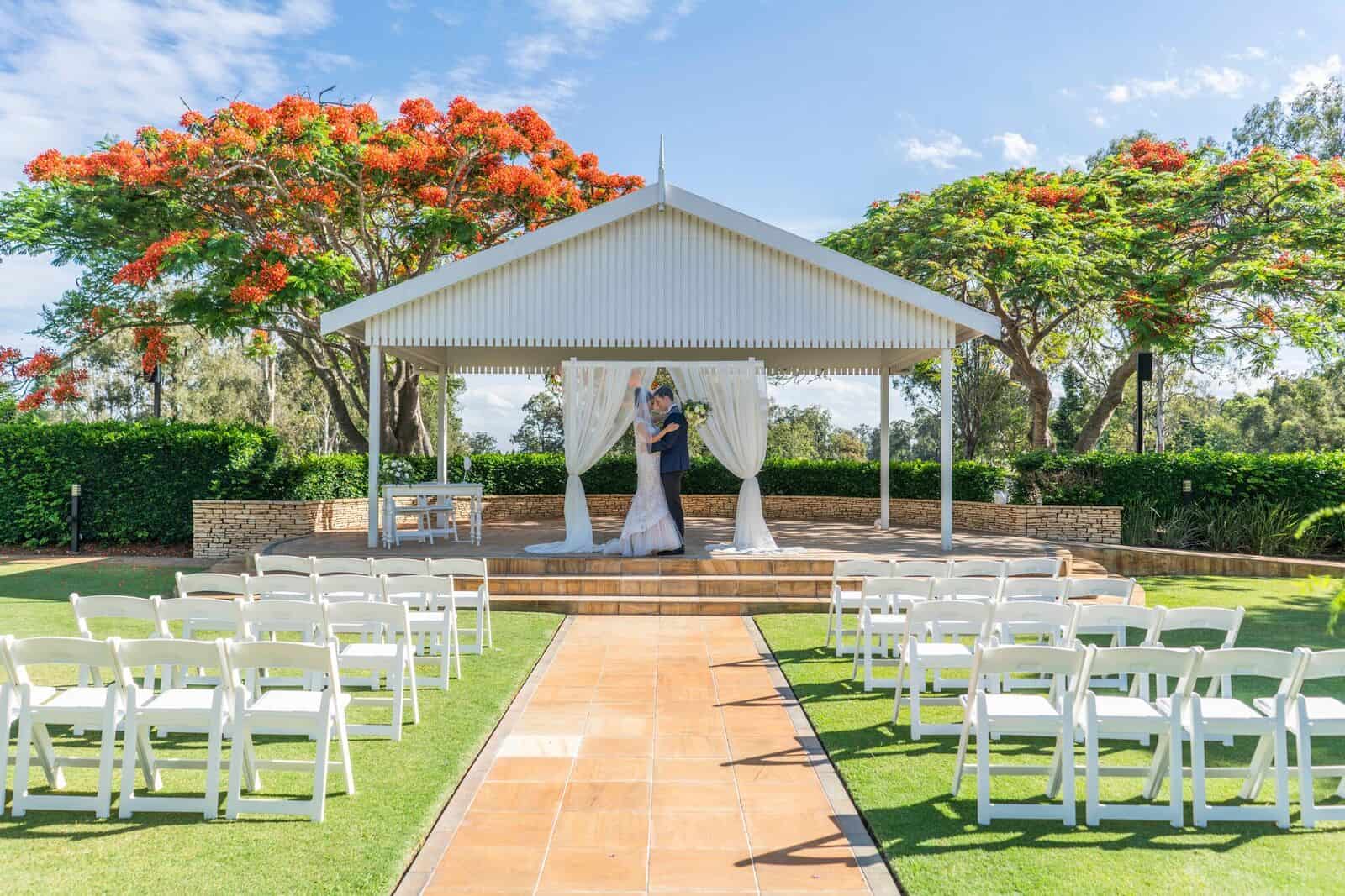 Tennyson's Garden at the Brisbane Golf Club Queensland Brides