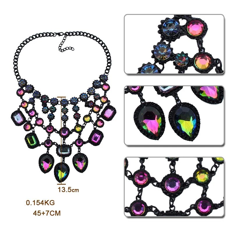 Drag Queen Luxurious Multicolor Long Maxi Necklace Queerks™