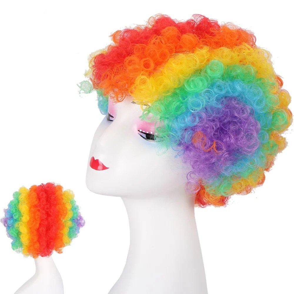Rainbow Afro Curly Party Wig Queerks™