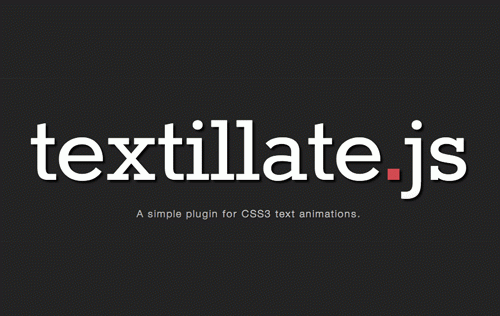 Stunning CSS3 Animation Text Effect with Textillate.js