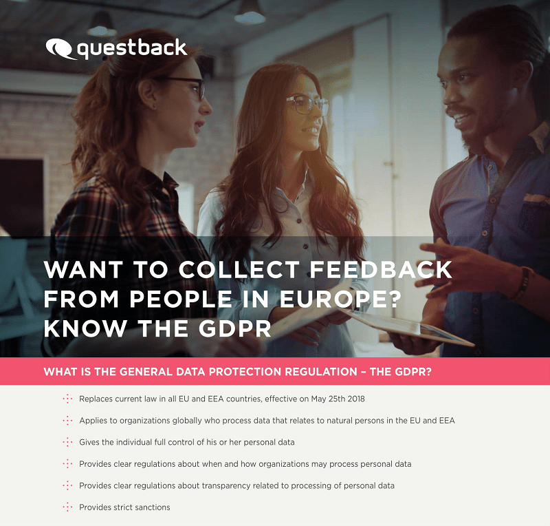 Feedback Under GDPR Questback