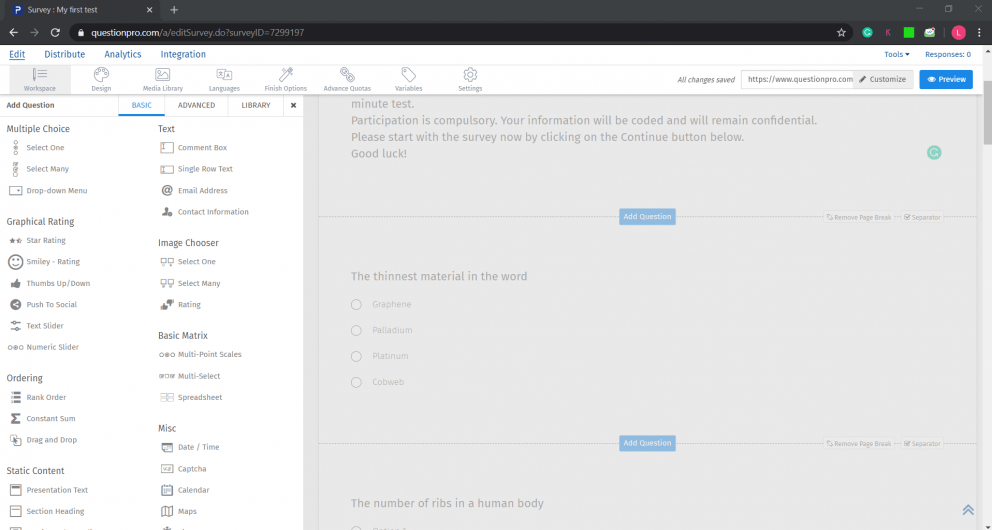 Easy test maker Create online tests for free QuestionPro