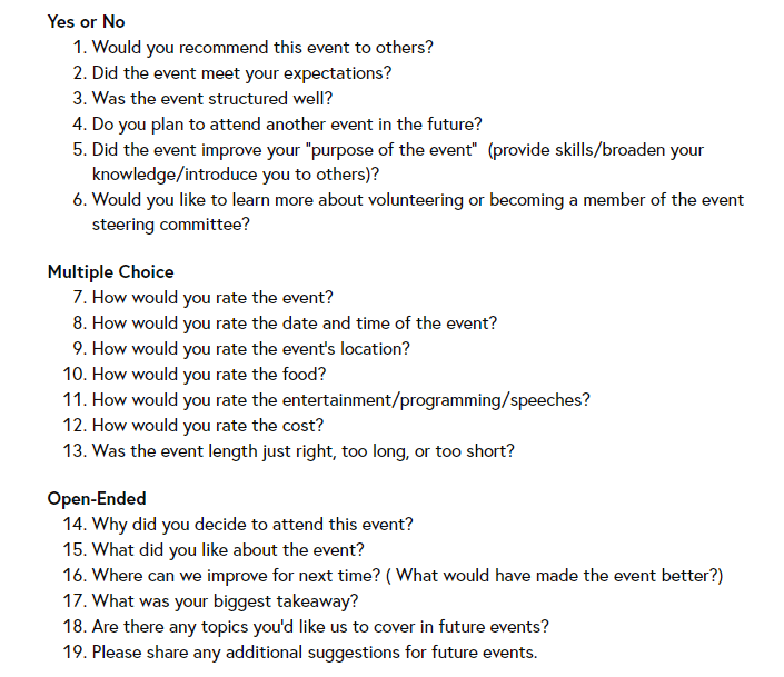 Sample Survey Questionnaire For Food Products 30 Sample Survey