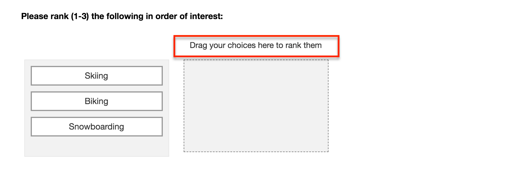 Rank Order Rank Order Question QuestionPro