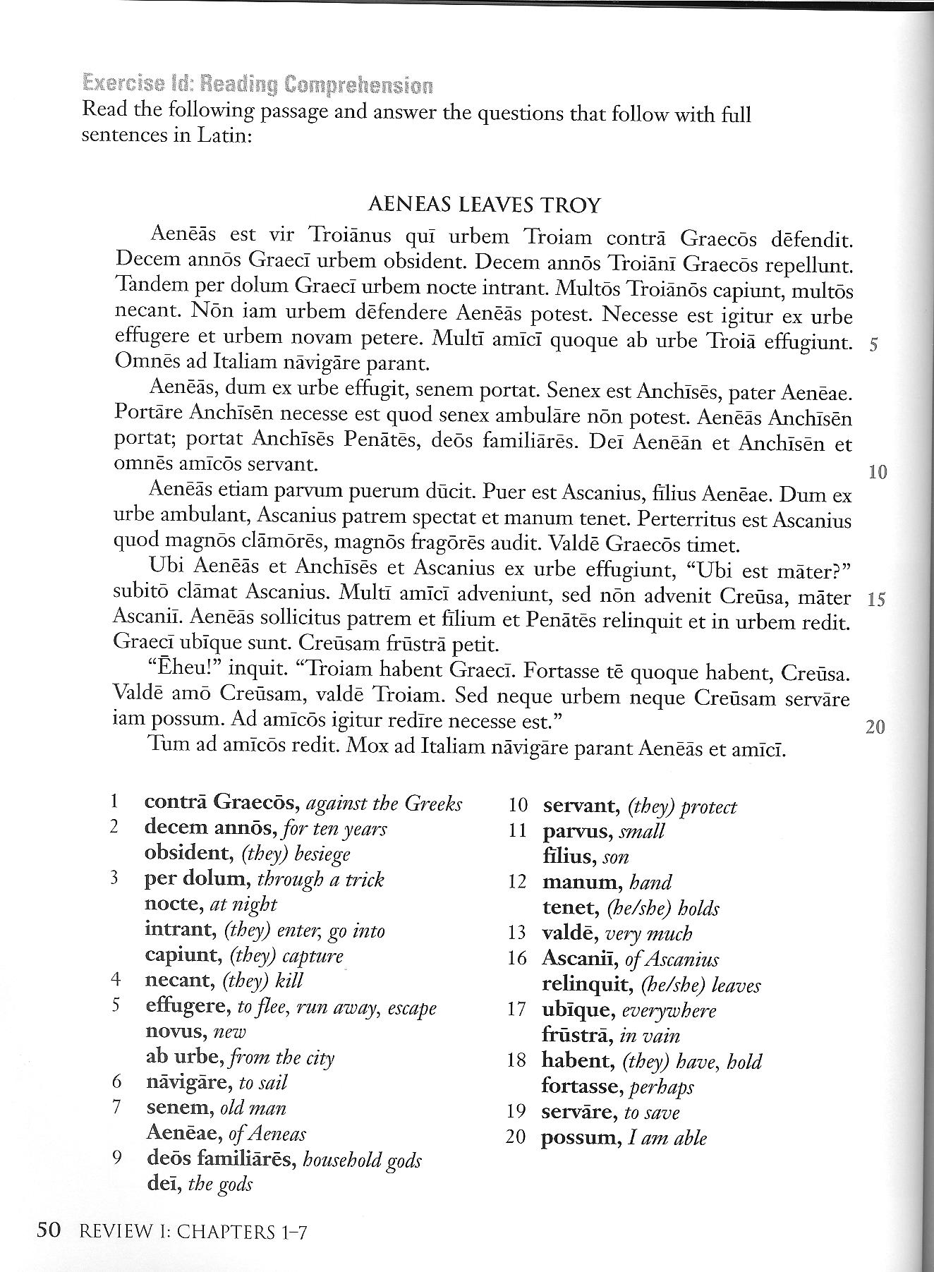 Cambridge Latin Course Book 1 Stage 10 Translationsl The Vaishnava Voice