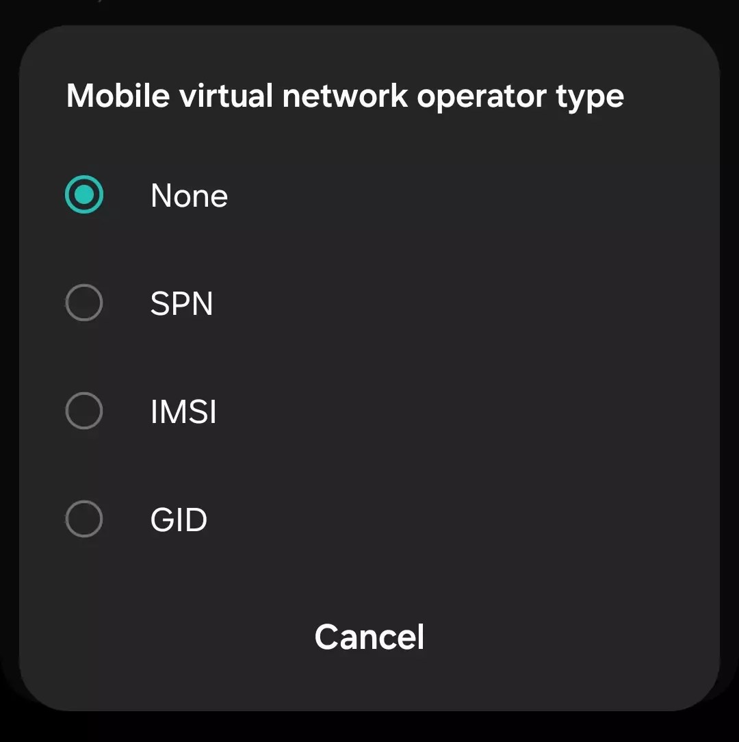 What is MVNO Type in APN Settings? Quick APN Settings