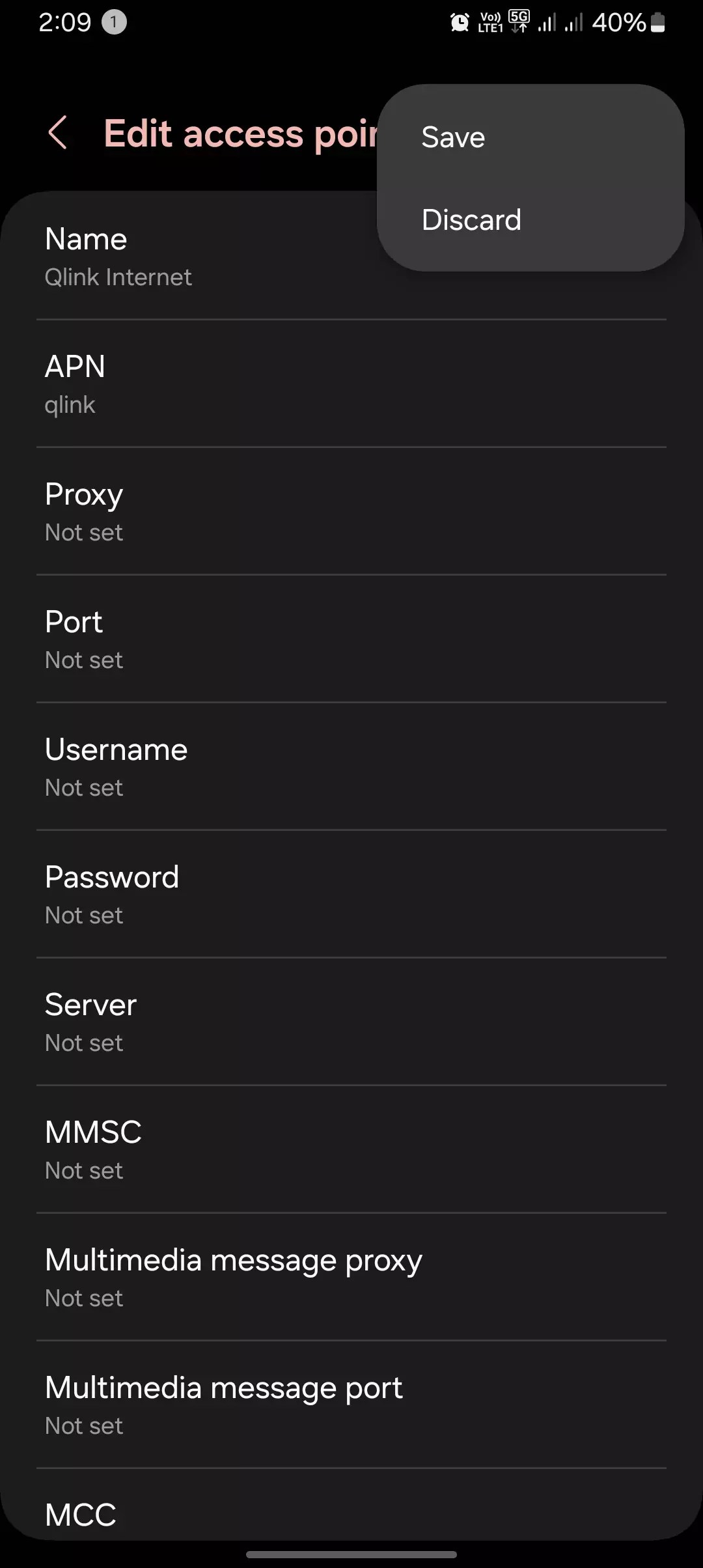 Qlink Wireless APN Settings At Optimal Performance Quick APN Settings