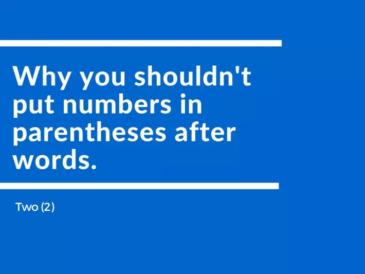 What Do Parentheses Mean Around Numbers at Angelica Jefferson blog