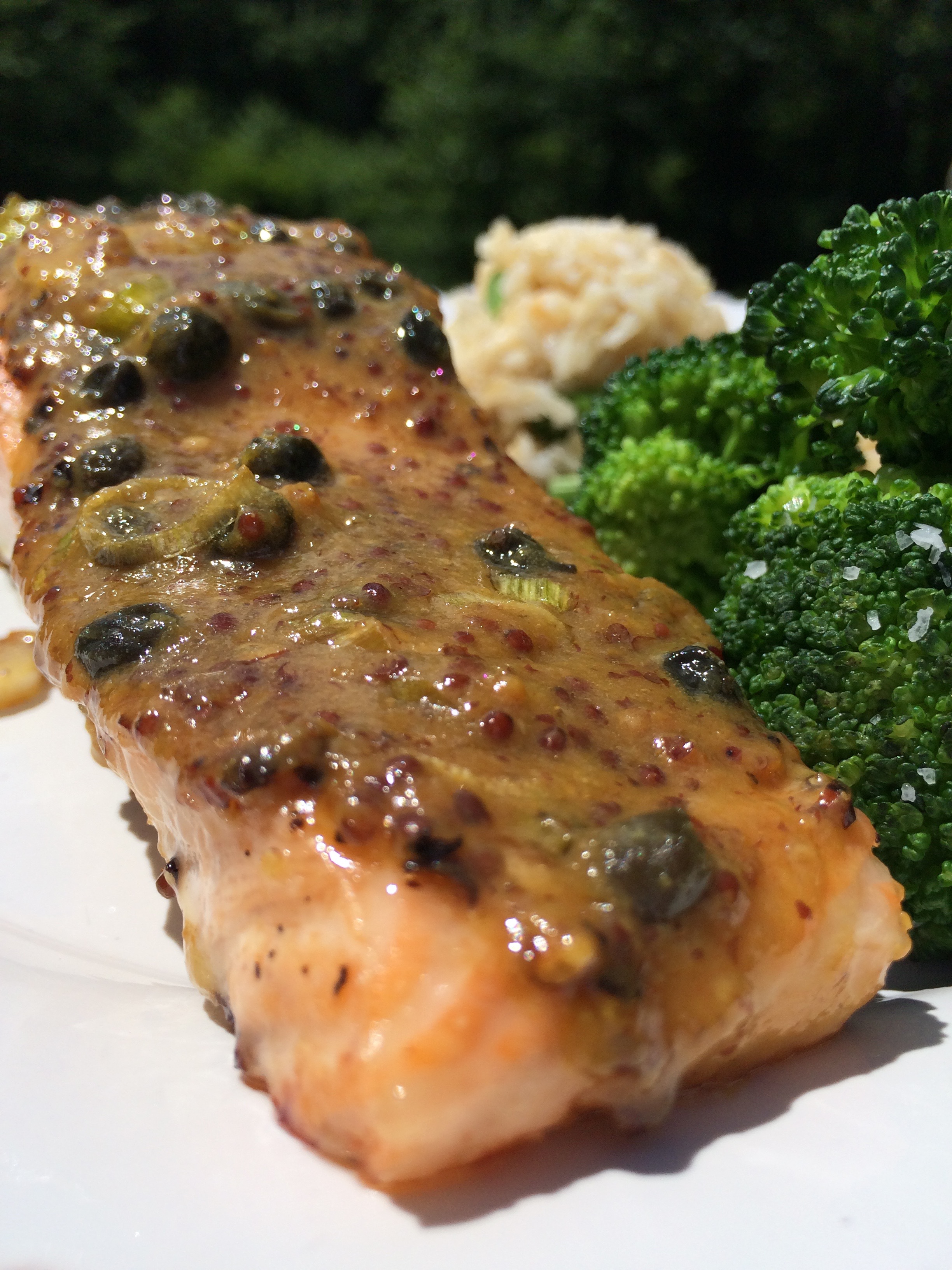 Roasted Salmon With Mustard Sauce Quick Chick Kitchen