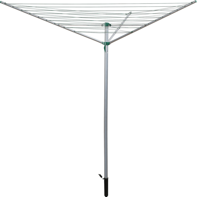 Kingfisher 30m Three Arm Rotary Outdoor Garden Clothes Line Airer