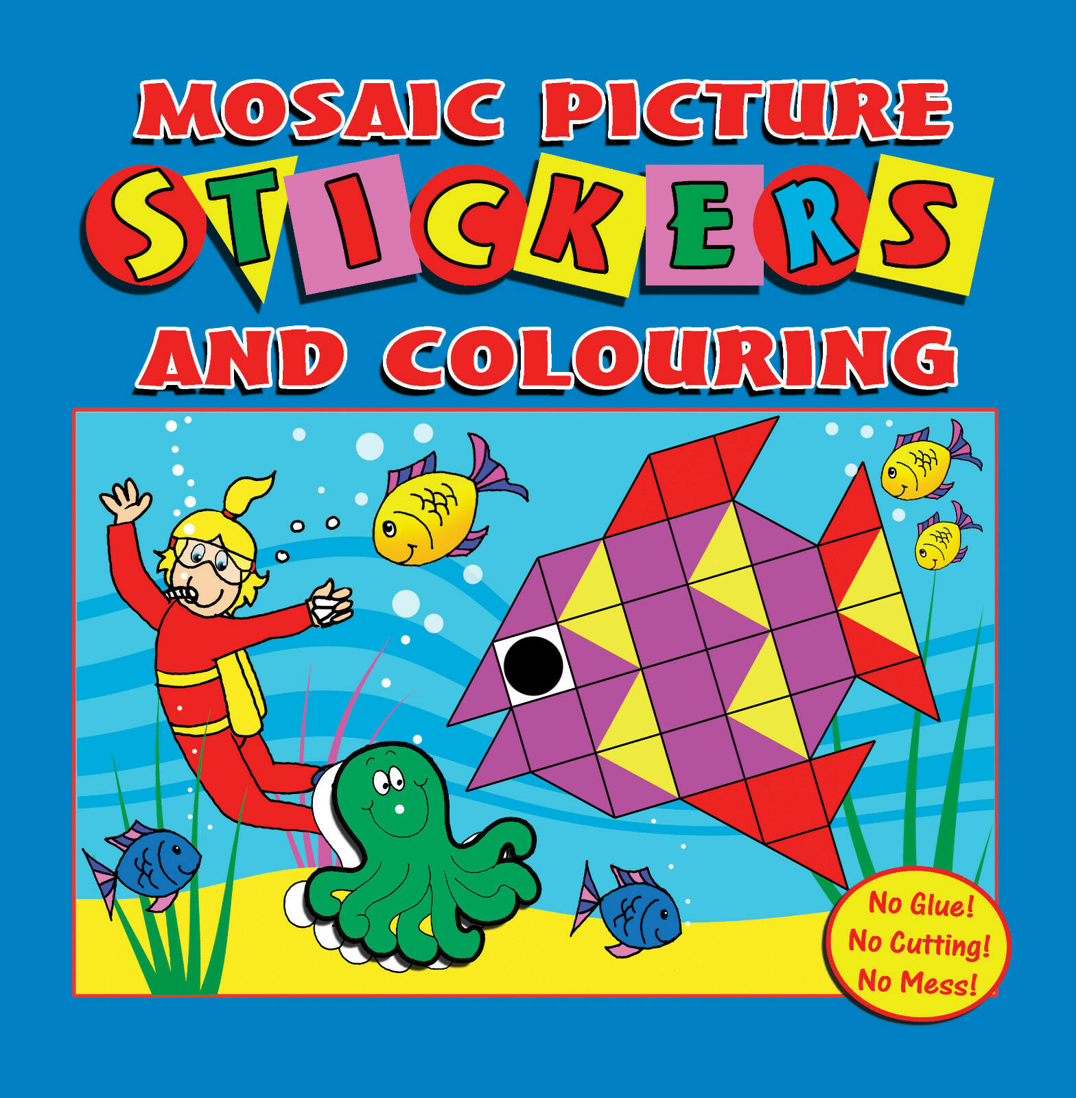 Mosaic Pictures Sticker And Colouring Activity Books 3105