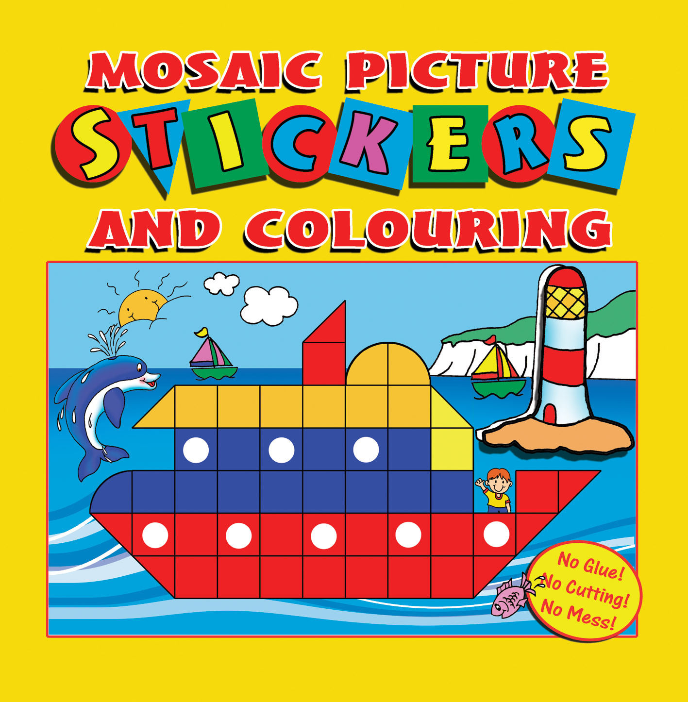 Mosaic Pictures Sticker And Colouring Activity Books 3105