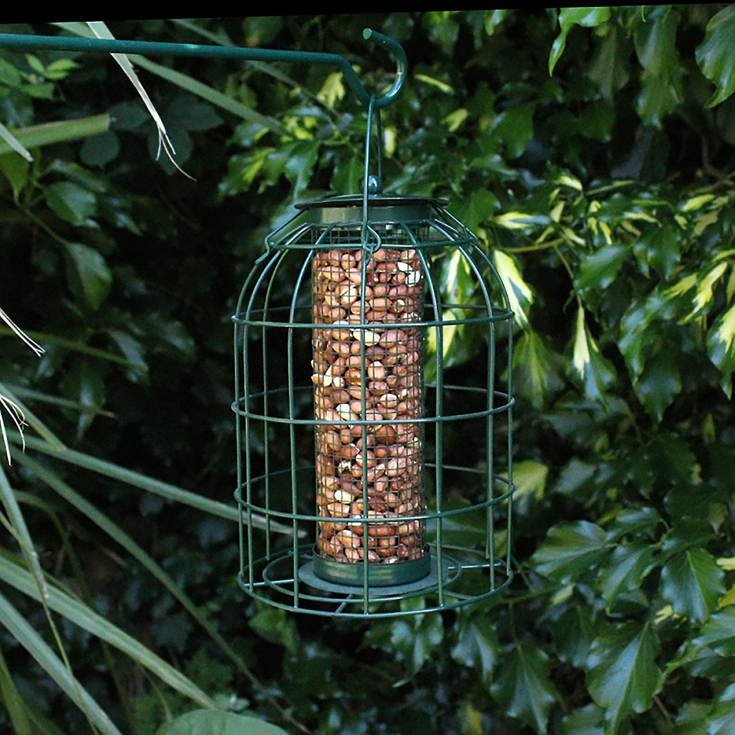 28cm Metal Squirrel Proof Wild Bird Hanging Nut Feeder