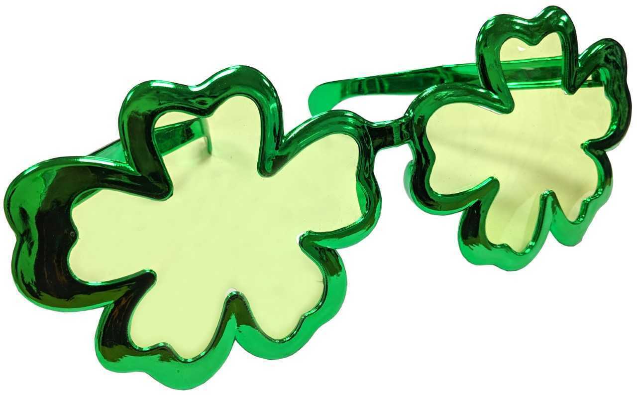 Giant Irish Shamrock Clover Sunglasses St Patrick's Day Fancy Dress