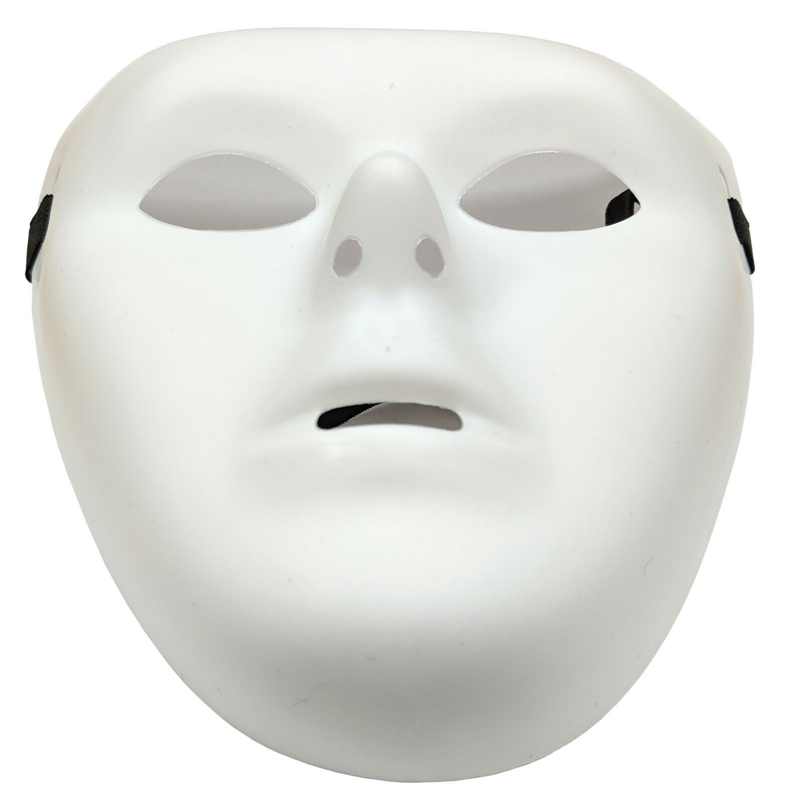 Plain White Matt Plastic Face Mask Paintable Halloween Masquerade Ball