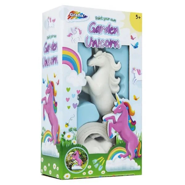 Grafix Paint Your Own Garden Unicorn Ornament Decoration Craft Set