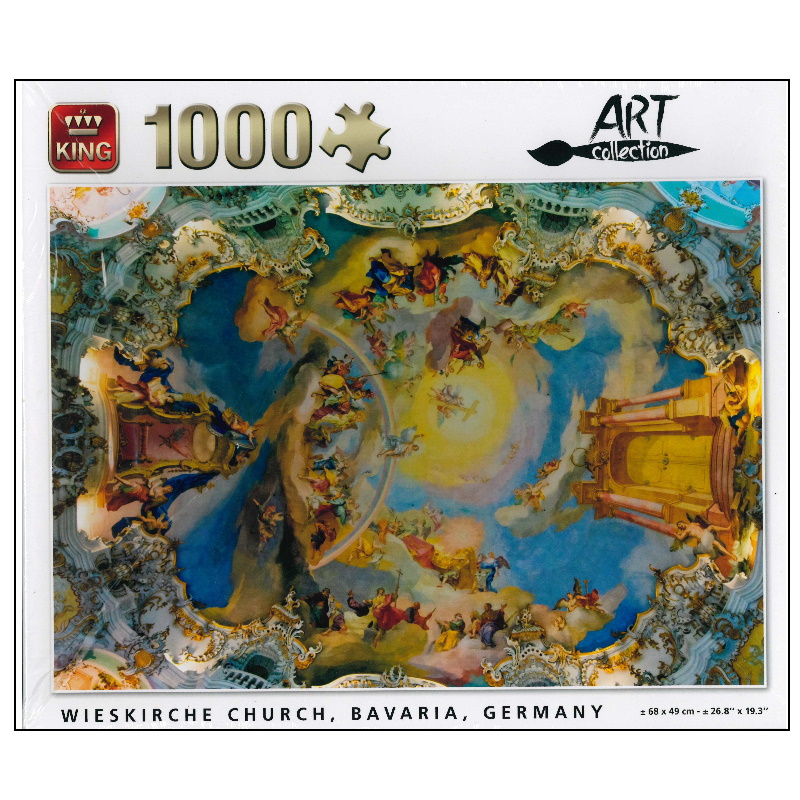 1000 Piece Jigsaw Puzzle Art Collection Wieskirche Church Germany