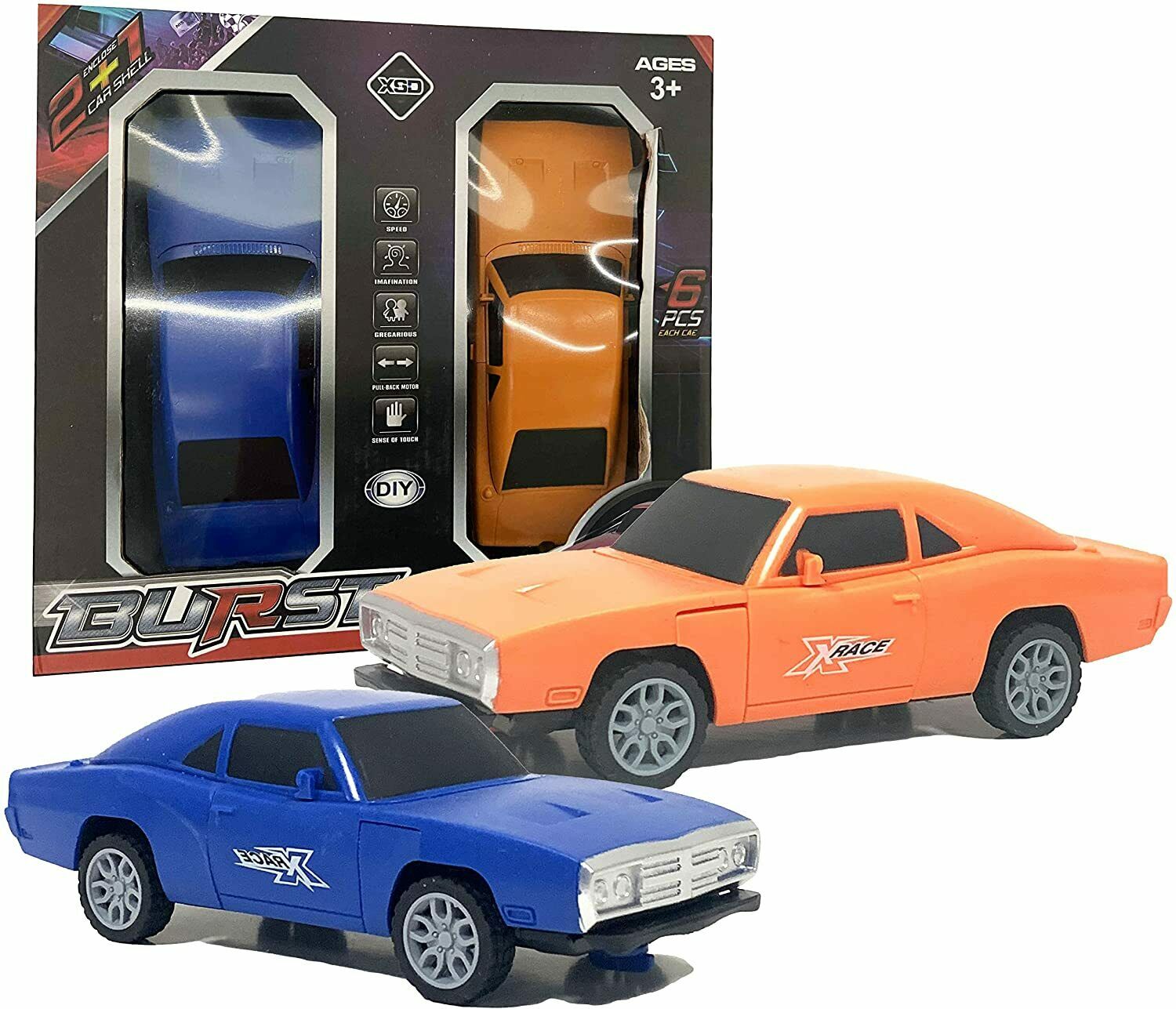 Stock Car Crash Racing SmashEmUp Demolition Derby Toy Game