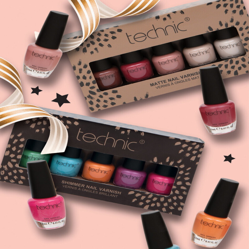 Technic 5 Piece Vegan Friendly & Cruelty Free Nail Varnish Sets