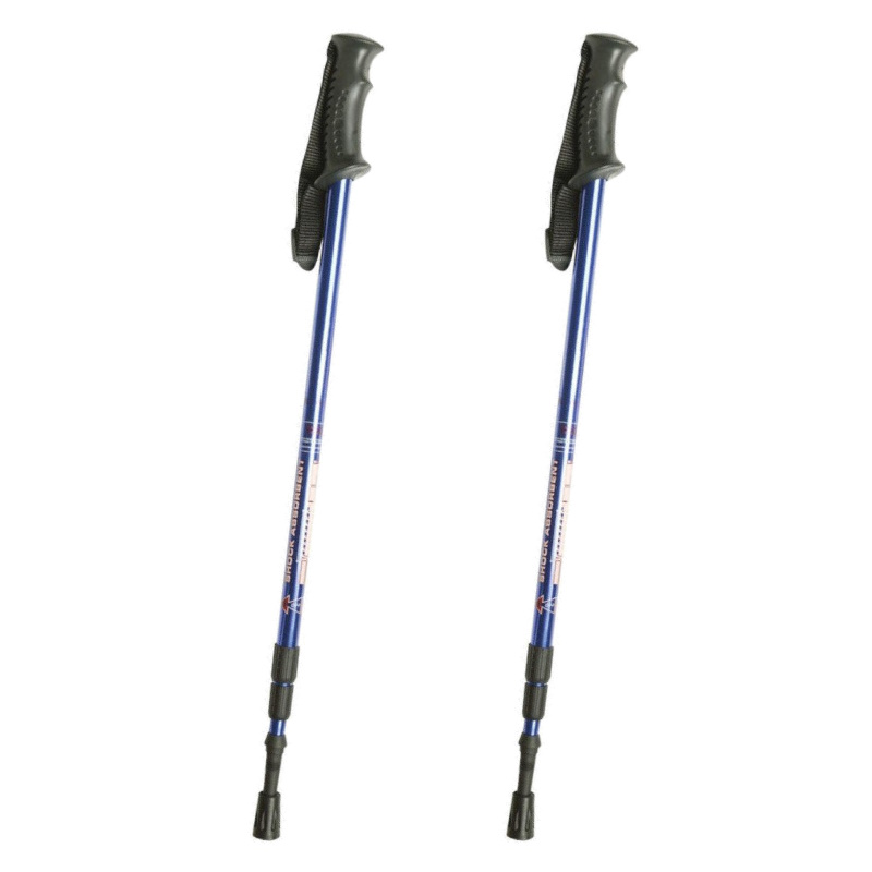 2 x Telescopic Antishock Trekking Walking/Hiking Pole Stick